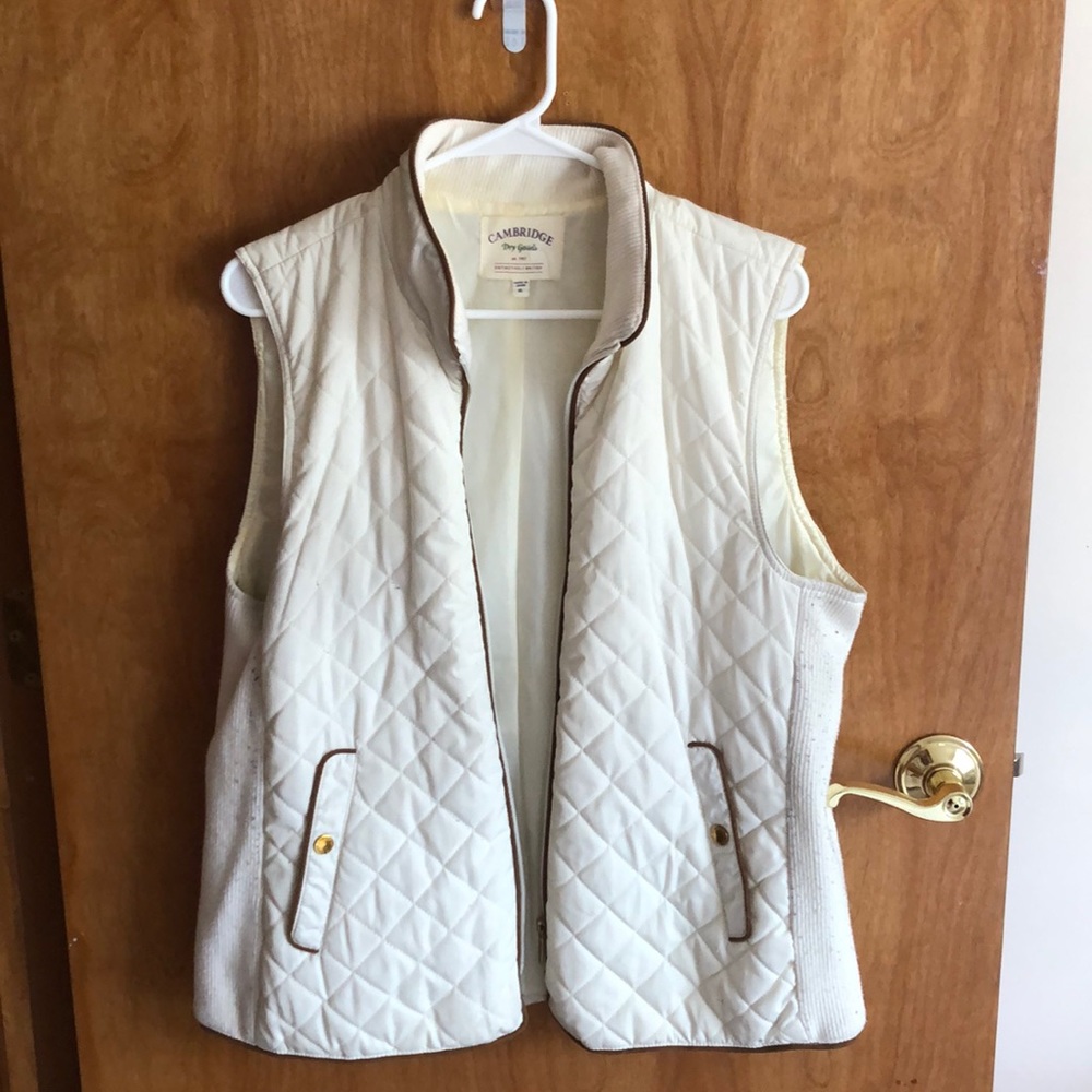 Cream puffer vest!